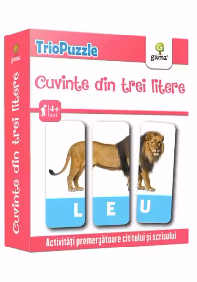 Cuvinte din trei litere. Trio puzzle