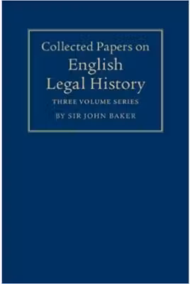 Collected Papers on English Legal History 3 Volume Set