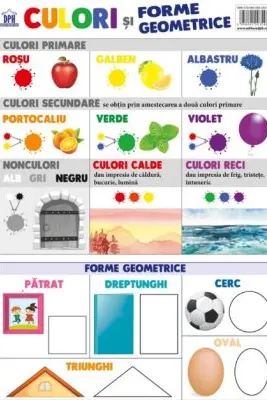 Plansa: Culori si forme geometrice