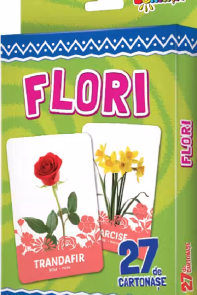 27 de cartonase. Flori