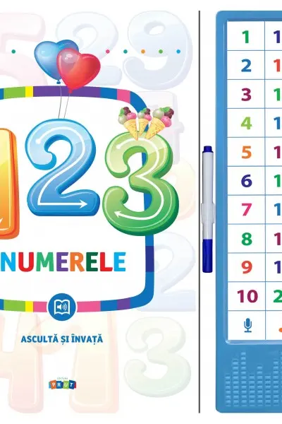 Asculta si invata. 123 Numerele.