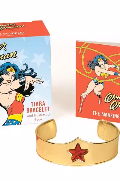 Wonder Woman Bracelet and Illustrated Book