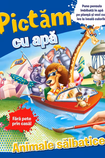 Pictam cu apa. Animale salbatice
