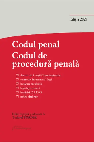 Codul penal. Codul de procedură penală și Legile de punere în aplicare Act. 15 septembrie 2023