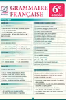 Pliant Grammaire Francaise 6e annee