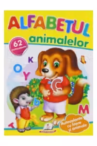 Activitati distractive Alfabetul animalelor. 62 autocolante
