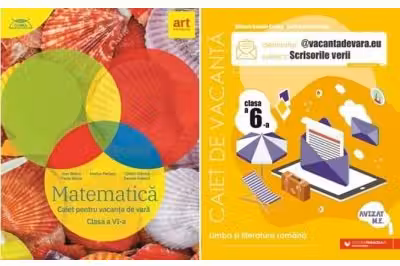 Pachet 2 Caiete pentru vacanta de vara, clasa a 6-a. Matematica si Limba si literatura romana. Scrisorile verii - Marius Perianu, Mihaela Daniela Cirstea