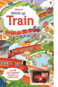Wind-up Train Book with Slot-together Tracks