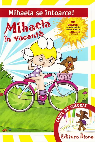 Mihaela in vacanta. Carte de colorat A3