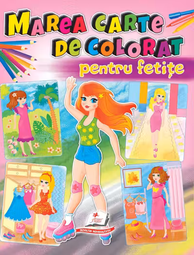 Marea carte de colorat pentru fetite