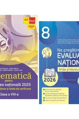 Pachet Evaluarea Nationala 2026 Matematica si Limba si literatura romana - Marius Perianu si Cristina Cergan