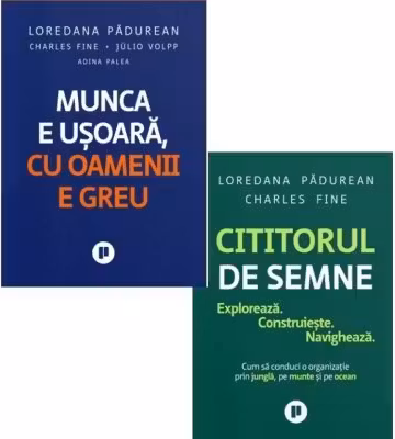 Pachet 2 carti: Munca e usoara, cu oamenii e greu si Cititorul de semne