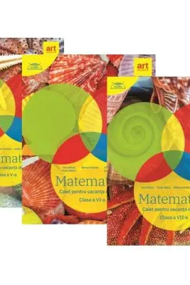 Set 3 caiete Matematica pentru vacanta de vara clasele 5, 6, 7