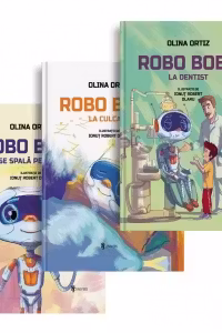 Pachet Robo Bobo (3 carti): 1. Robo Bobo la culcare; 2. Robo Bobo se spala pe dinti; 3. Robo Bobo la dentist