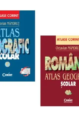 Pachet Atlas geografic scolar General si Atlas geografic scolar Romania
