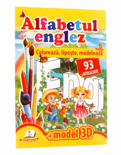 Coloreaza lipeste-Alfabetul englez