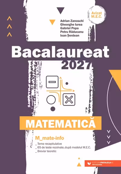 Bacalaureat 2027. Matematica M: Mate-info