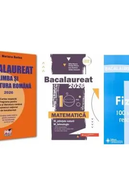 Pachet Bacalaureat 2026. Limba si literatura romana, Matematica M-stiintele-naturii si M-tehnologic si Fizica 100 variante rezolvate - Mariana Badea, Mihai Monea, Doru Badiu