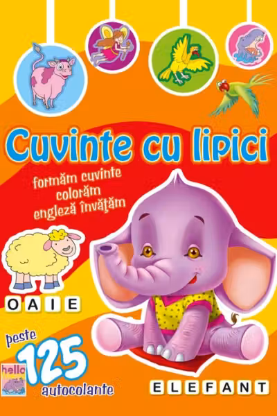 Cuvinte cu lipici Elefant