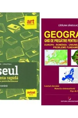 Pachet Bacalaureat Limba si literatura romana Eseul si Geografie Probleme fundamentale - Liliana Paicu, Catalina Sandulache
