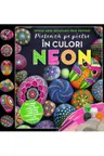 Picteaza pe pietre in culori neon. Cutie