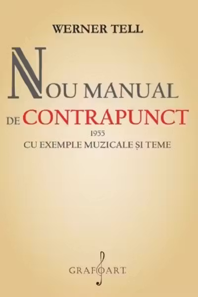 Nou manual de Contrapunct 1955 cu exemple muzicale și teme