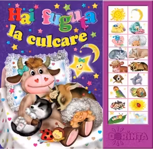 Carte cu sunete - Hai fuguta la culcare