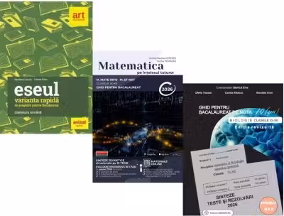 Pachet Bacalaureat 2026. Eseul. Varianta rapida de pregatire, Matematica pe intelesul tuturor M-mate-info, M-stiintele naturii si Biologie clasele 11-12 - Liliana Paicu, Teohar Mihadas, Stelica Ene