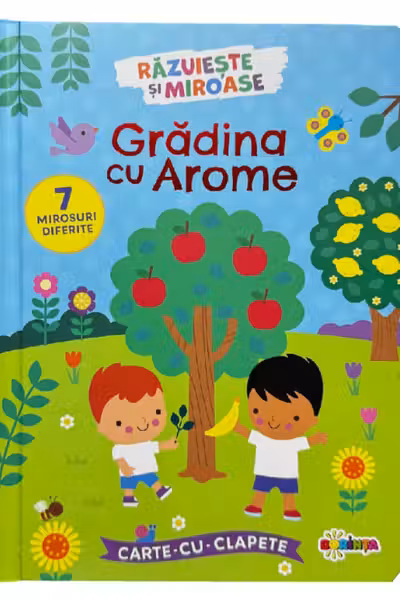 Carte cu clapete. Gradina cu arome 7 mirosuri diferite