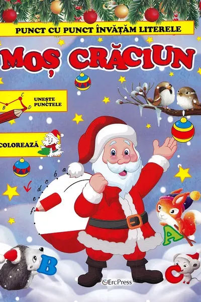Punt cu punct invatam literele - Mos Craciun