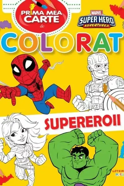 Prima mea carte de colorat - Supereroii