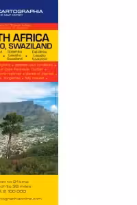 Harta rutiera Africa de Sud, Lesotho, Swaziland (1:2.100.000)