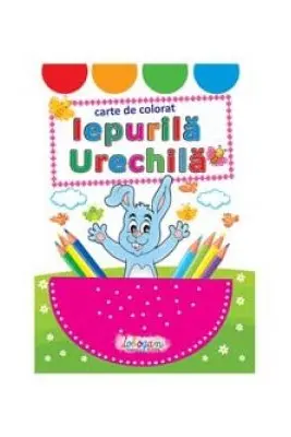 Iepurila urechila. Carte de colorat