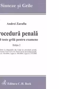 Procedura penala. 1000 teste grila pentru examene. Editia 2