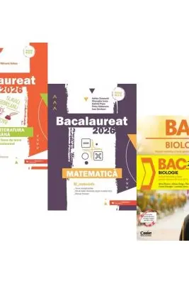 Pachet Bacalaureat 2026. Limba si literatura romana, Matematica M_Mate-Info si Biologie. Notiuni teoretice si teste pentru clasele 11-12 - Mihaela Dobos, Gheorghe Iurea, Silvia Olteanu