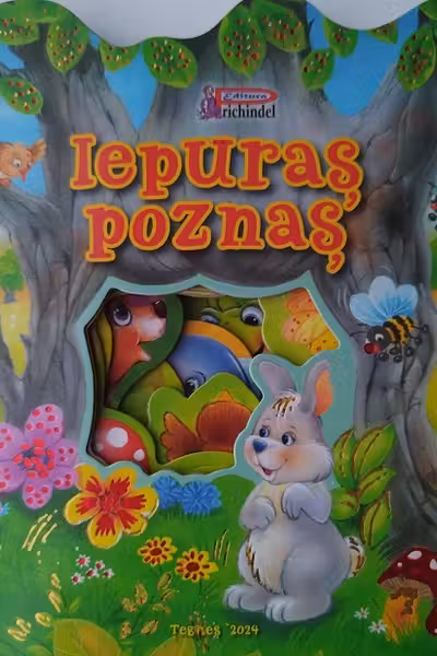 Iepuraș poznaș. Carte decupată