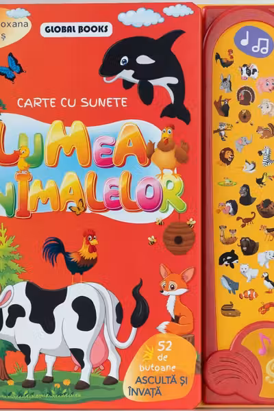 Lumea Animalelor-carte cu 52 de sunete