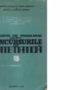 Culegere de probleme pentru concursurile de matematica