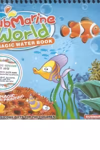Submarine World. Magic Water Book. Carte de colorat cu apa
