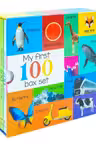 My First 100 Words Box Set 4 Board Books Collection Set (Words Animals Colours Shapes and Numbers Letters and Phonics)