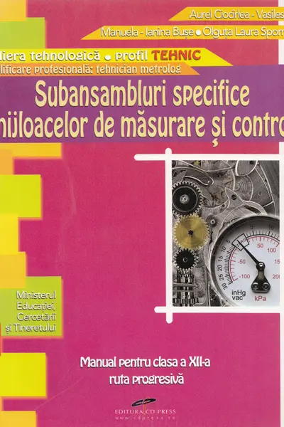Subansambluri specifice mijloacelor de măsurare și control - Clasa a 12-a - Manual