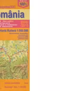 AutoExpress500 Romania - Mare harta rutiera 1:500:000