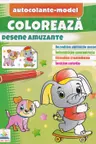 Coloreaza+autocolante Desene amuzante