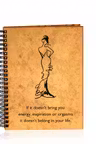 Agenda A5 personalizata din lemn cu mesaj-Daca nu iti aduce..