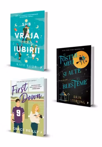 Pachet Sub vraja iubirii + First Down + Fostul meu si alte blesteme. Set 3 carti
