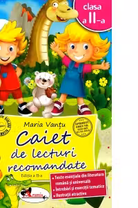 Caiet de lecturi recomandate, clasa a II-a