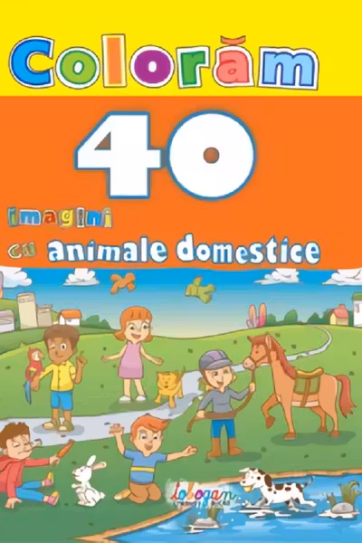 Colorăm 40 de imagini cu animale domestice