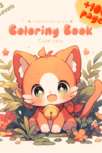 Cute Cats Coloring Book