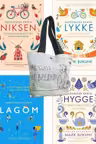Уютный скандинавский подарок. Комплект из 4-х книг с шоппером