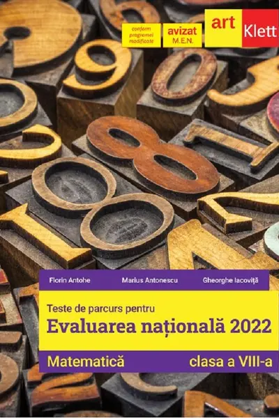 Evaluare națională 2022. Matematică - Clasa 8 - Teste de parcurs